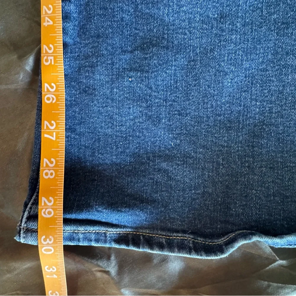 Abercrombie & Fitch curve love high rise blue flare jeans plus size 24 short